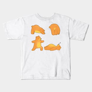 Yoga bear Kids T-Shirt